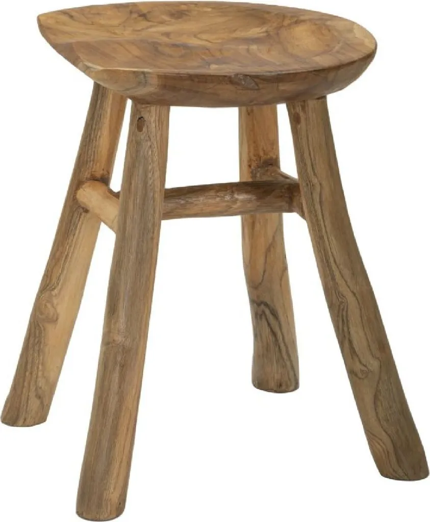 Tabouret gain de place marron pour optimiser les petits espaces - 3