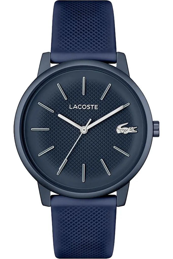 Lacoste 12.12 Mouvement 2011241 Montre Homme en Silicone Noir de Qualité