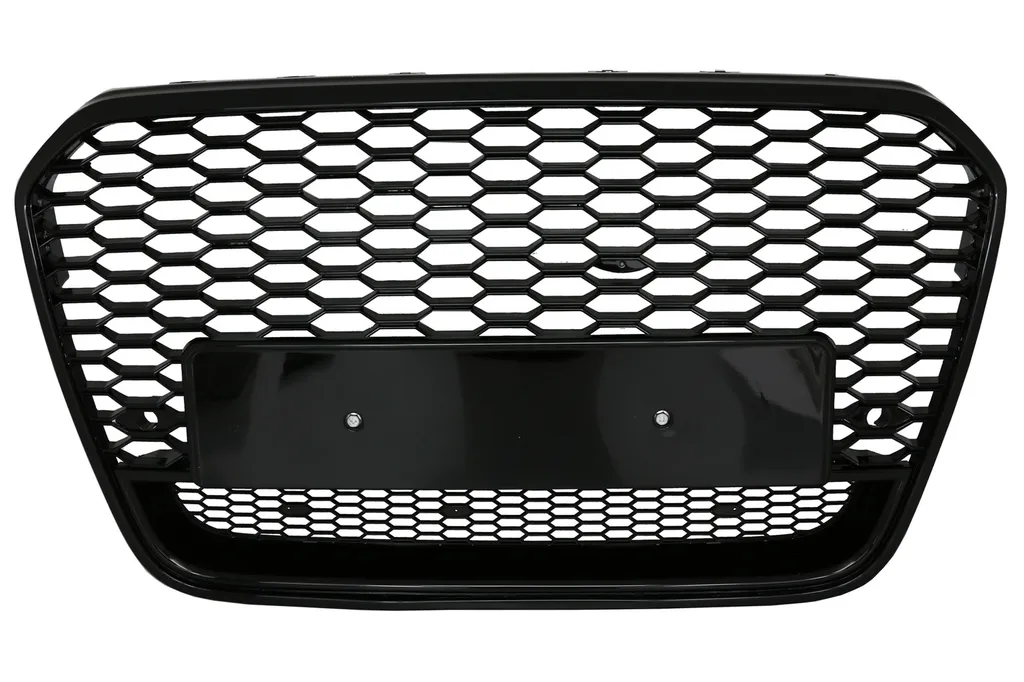 Grille de Radiateur Look RS6 pour Audi A6 C7 4G 11-14 Finition Nid Abeille