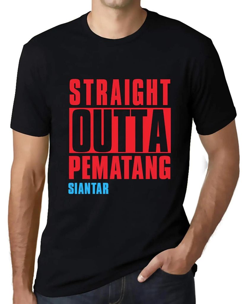 Herren Grafik T-Shirt Direkt aus dem Pematang Siantar – Straight Outta Pematang Siantar – Öko-Verantwortlich Vintage Jahrgang Kurzarm Lustige ...