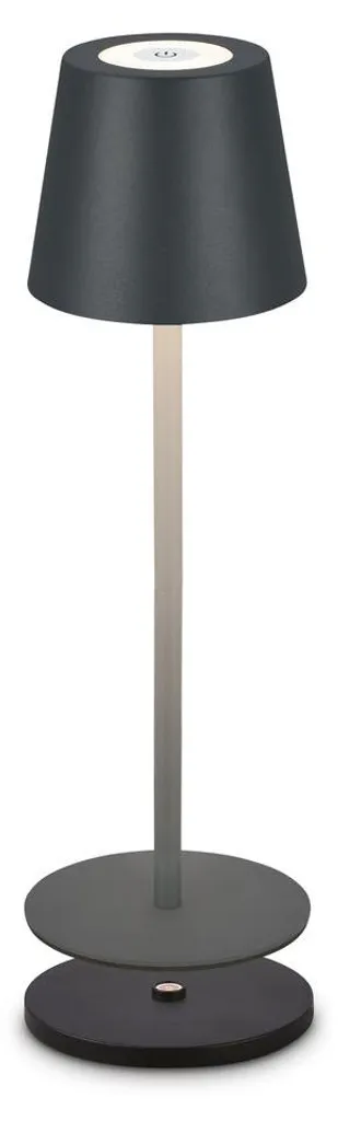 Lampe de Table sans Fil pour Jardin et Terrasse Design Anthracite