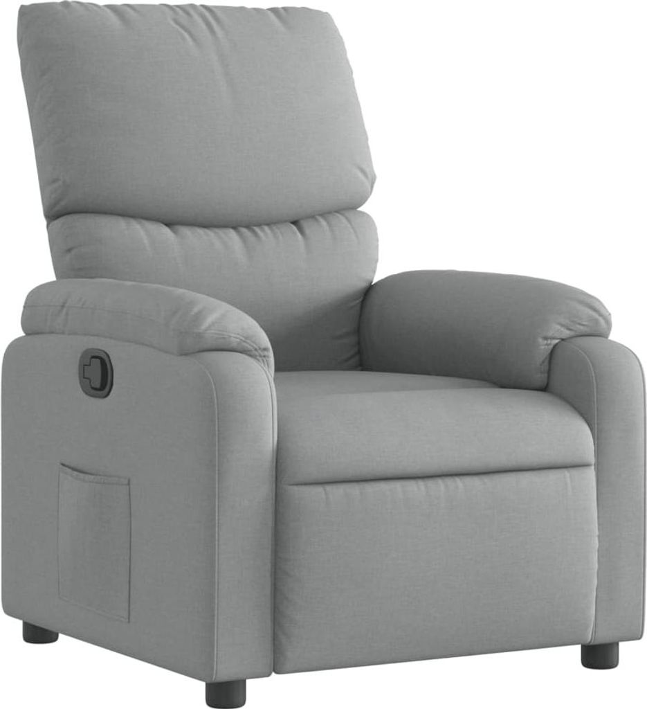 Relaxsessel Hellgrau Stoff