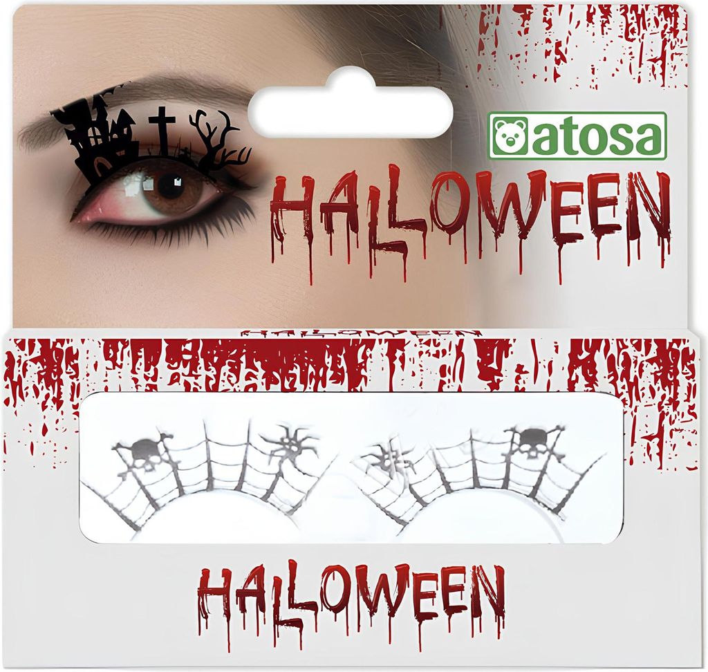 falsche schwarze spinnennetzartige Wimpern - Einheitsgröße