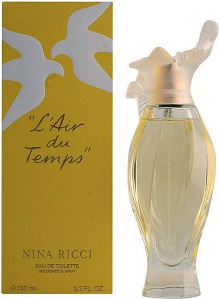 A perfume bottle and its box are displayed side-by-side against a white background.