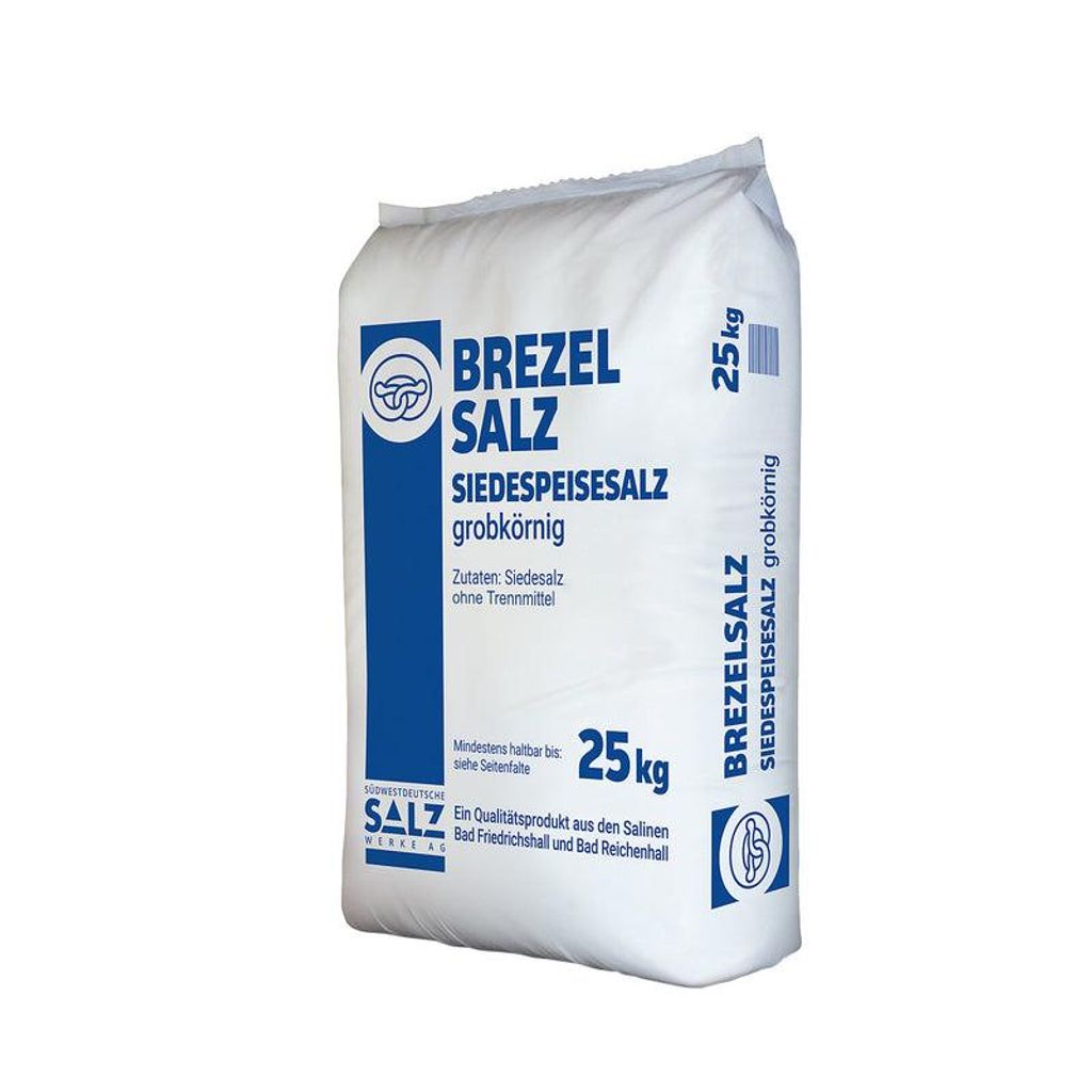 Grobes Brezelsalz, 1,25-2,5mm, ohne Trennmittel im 25kg Produktbild 