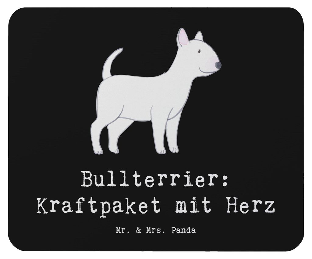 Mr. & Mrs. Panda Mauspad Bullterrier Kraftpaket - Schwarz - Produktbild 
