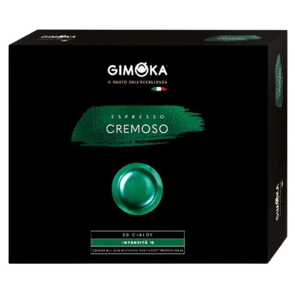 Gimoka Kaffeekapseln Espresso Cremoso, Intensität 10-50 Kaffeepads - Kompatibel mit Nespresso* Professional Maschine Zenius und Gemini