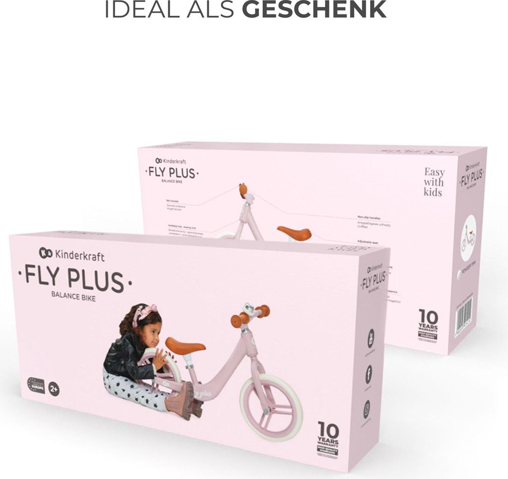 Kinderkraft FLY PLUS - balančný bicykel - ľahký - Obrázok produktu 