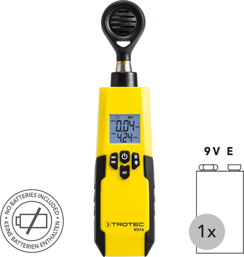 TROTEC HCHO / TVOC Messgerät BQ16 Produktbild 