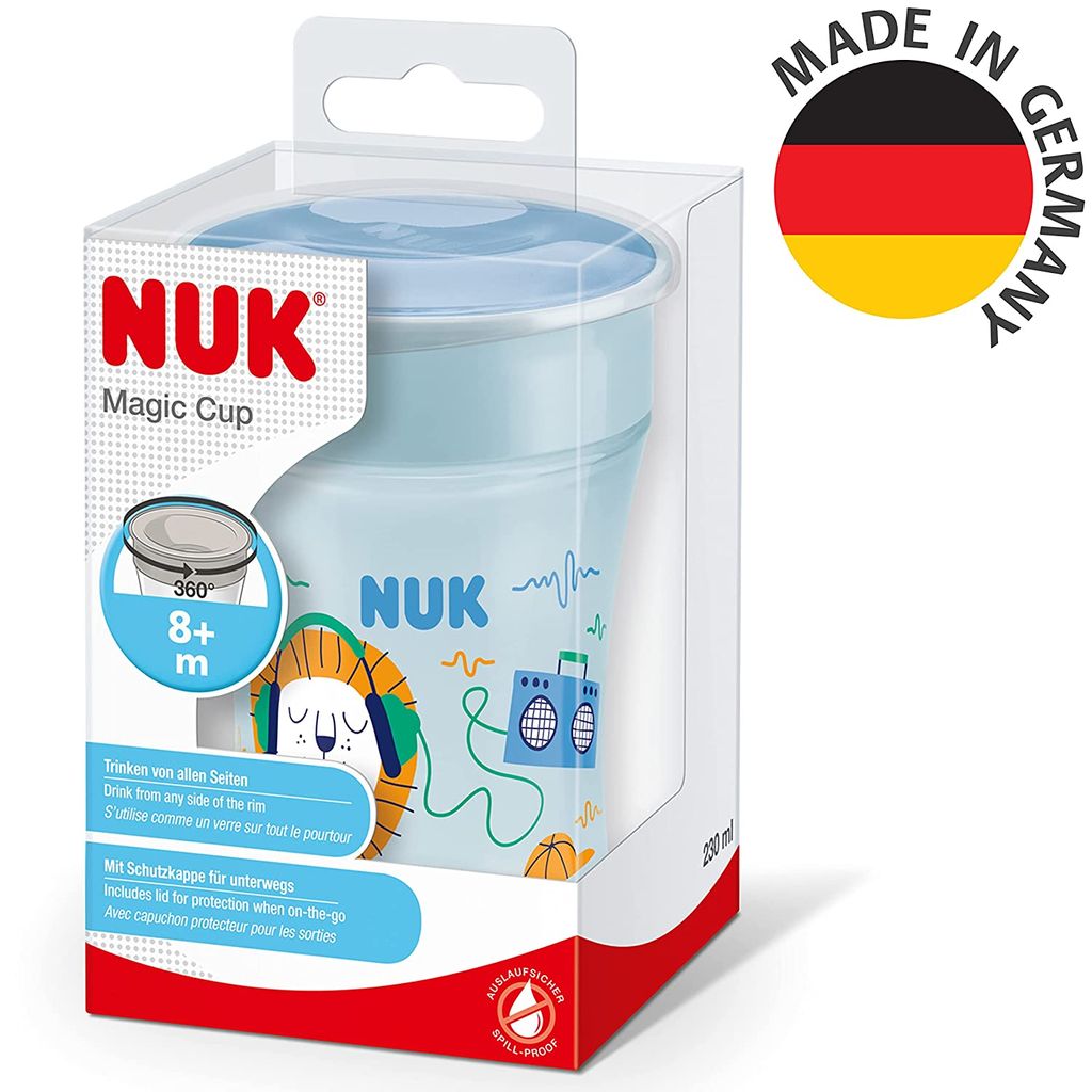 NUK Magic Cup Set - 2x Trinkbecher 230ml Mit Ersatzteilen BPA-frei