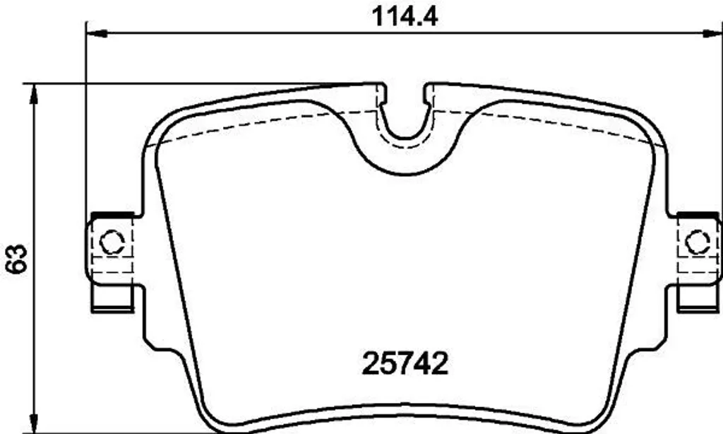 Plaquettes de frein HELLA 8DB 355 021-391 pour Jaguar F-Type et XJ
