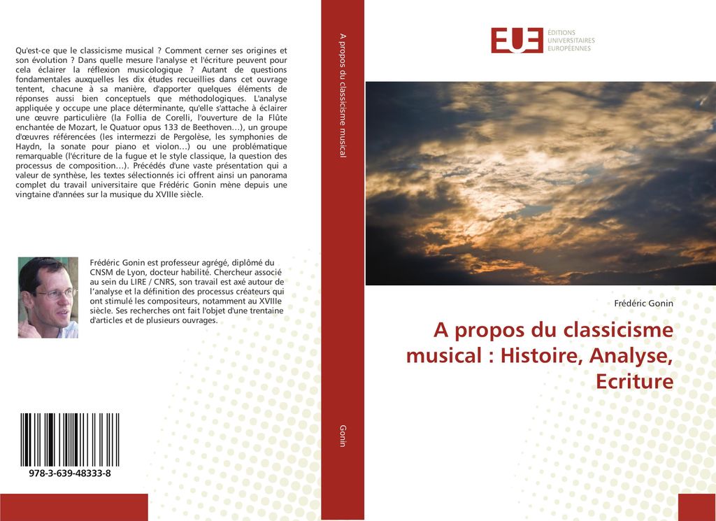 A propos du classicisme musical : Histoire, Analyse, Ecriture