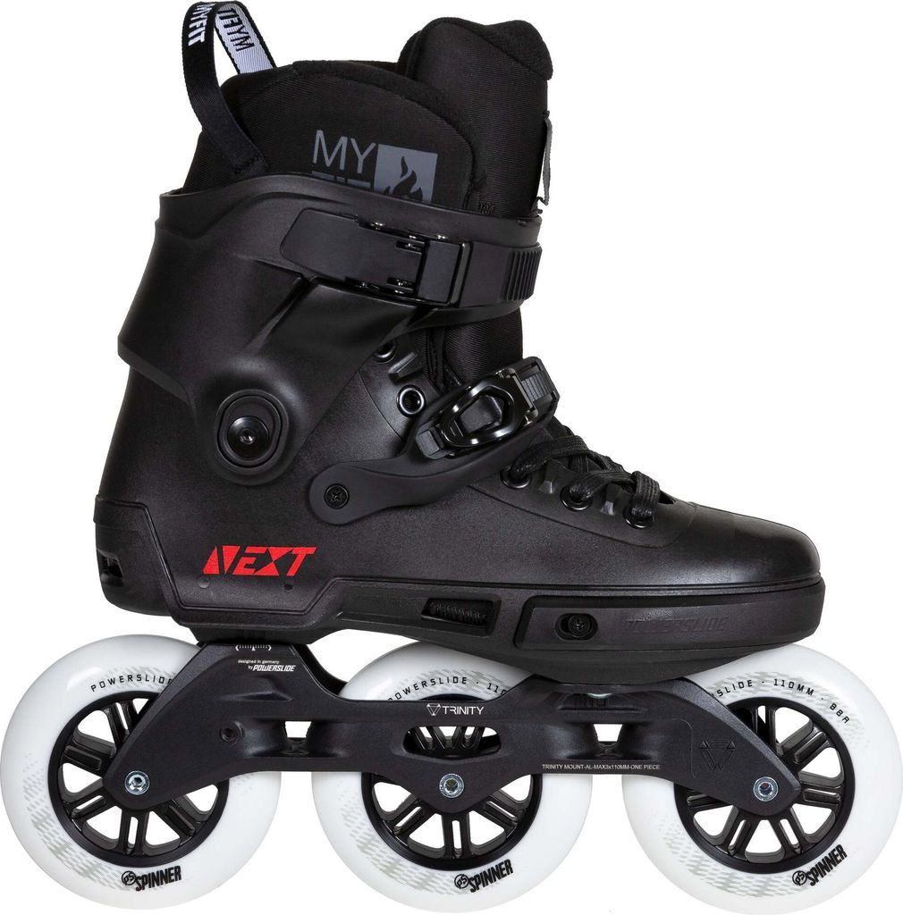 Powerslide Unisex Freeskate Next Core Black 110 schwarz Urban Abec 9 44-45