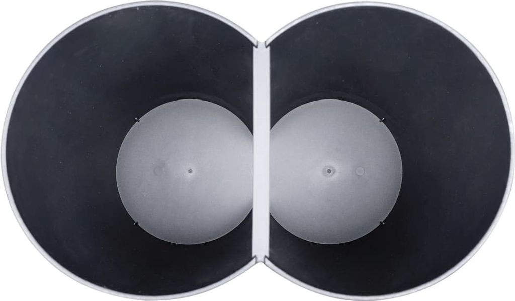 vidaXL Duo Bin Black 50 l Obrázok produktu 5