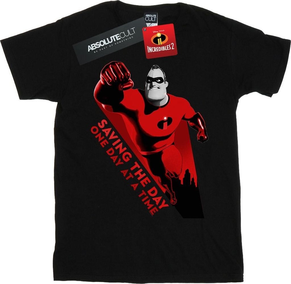 Disney - "The Incredibles Saving The Day" T-Shirt für Herren BI51570 (XXL) (Schwarz)