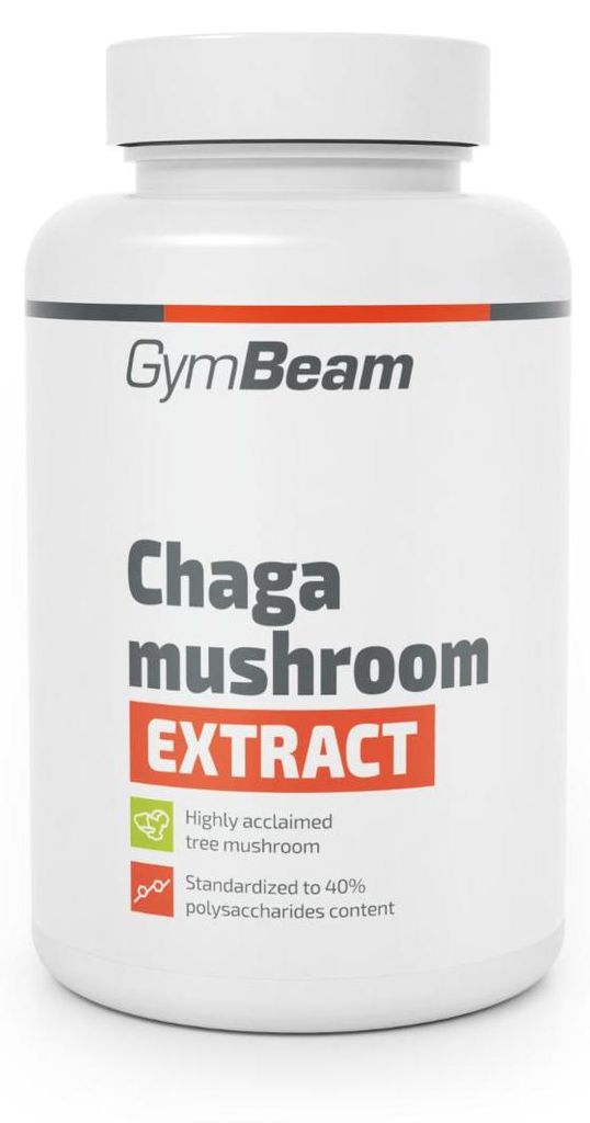 GymBeam - Chaga-Pilz Extrakt, 90 Kapseln