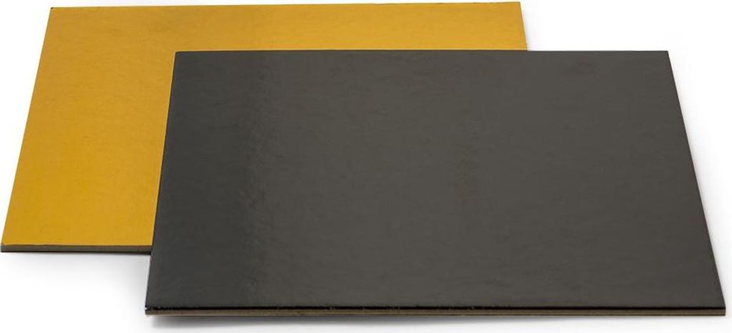 Tapis à gâteau or carré noir 32x32cm Image du produit 