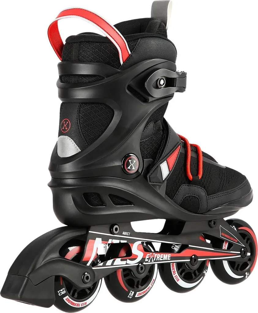 Patins à roues alignées noirs robustes taille 42 avec maintien optimal
