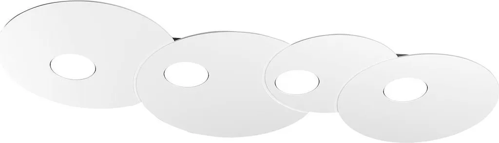 Plafonnier Blanc Petrizzi - Luminaire de Plafond Design Moderne E27