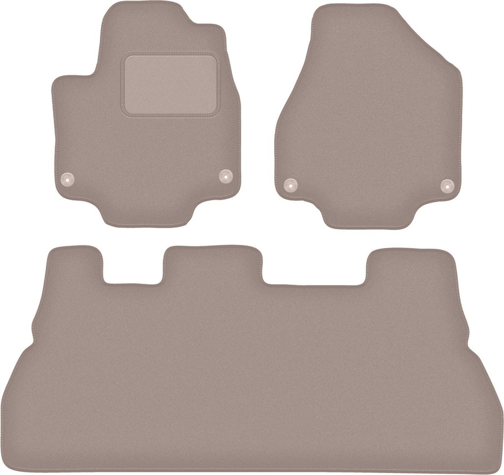 Velours-Autoteppiche für: Chrysler Pacifica II 5Os (2017-) Beige