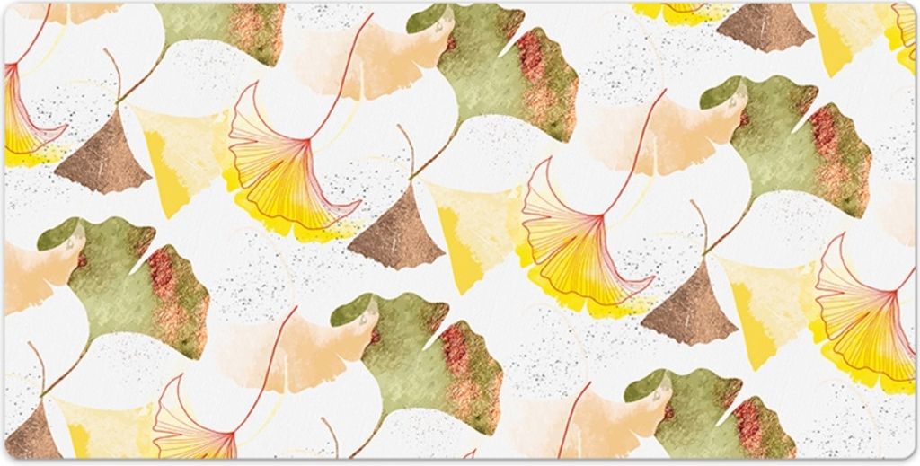 Mauspad - Schreibtischunterlage - 90x45 cm - Tischunterlage - Ginkgo geht