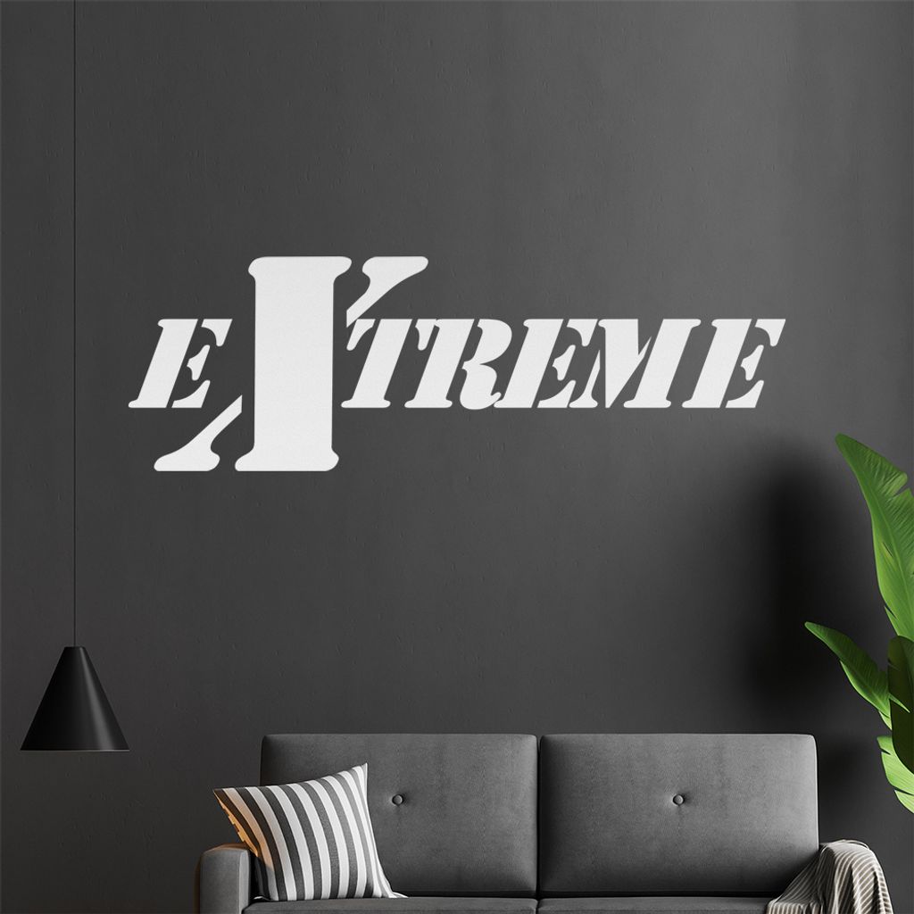 EXTREME Wandtattoo in 6 Größen - Wandaufkleber Wall Sticker - Dekoration, Küche, Wohnzimmer, Schlafzimmer, Badezimmer