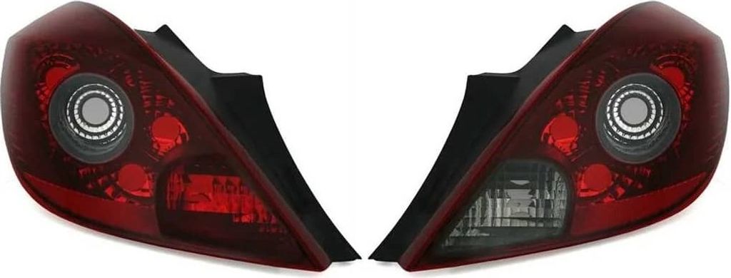 Rückleuchten Heckleuchten Rot / Schwarz LINKS + RECHTS für Opel Corsa D 3-Türer