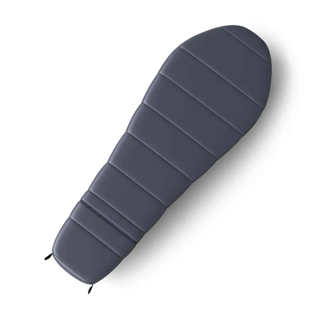 Sac de couchage enfant Husky Magic moutarde et bleu idéal pour bivouac