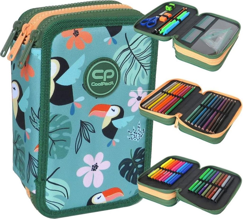 Jumper 3 Toucans CoolPack dreifach gefaltetes Federmäppchen Produktbild 
