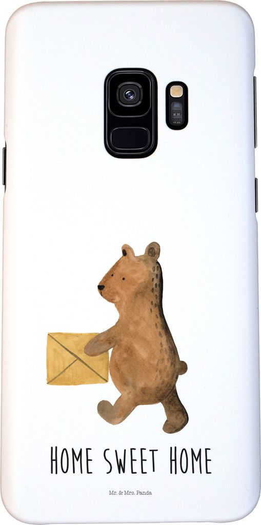 Mr. & Mrs. Panda Samsung Galaxy S9 Handyhülle Bär Zuhause - Weiß - Geschenk, Handy Case, Schutzhülle, Hülle, Einzugsgeschenk Einzug Neues Haus...