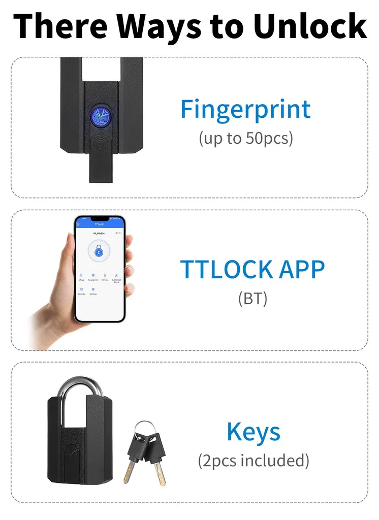 Cadenas intelligent : ne perdez plus vos clés grâce à l'empreinte - 5
