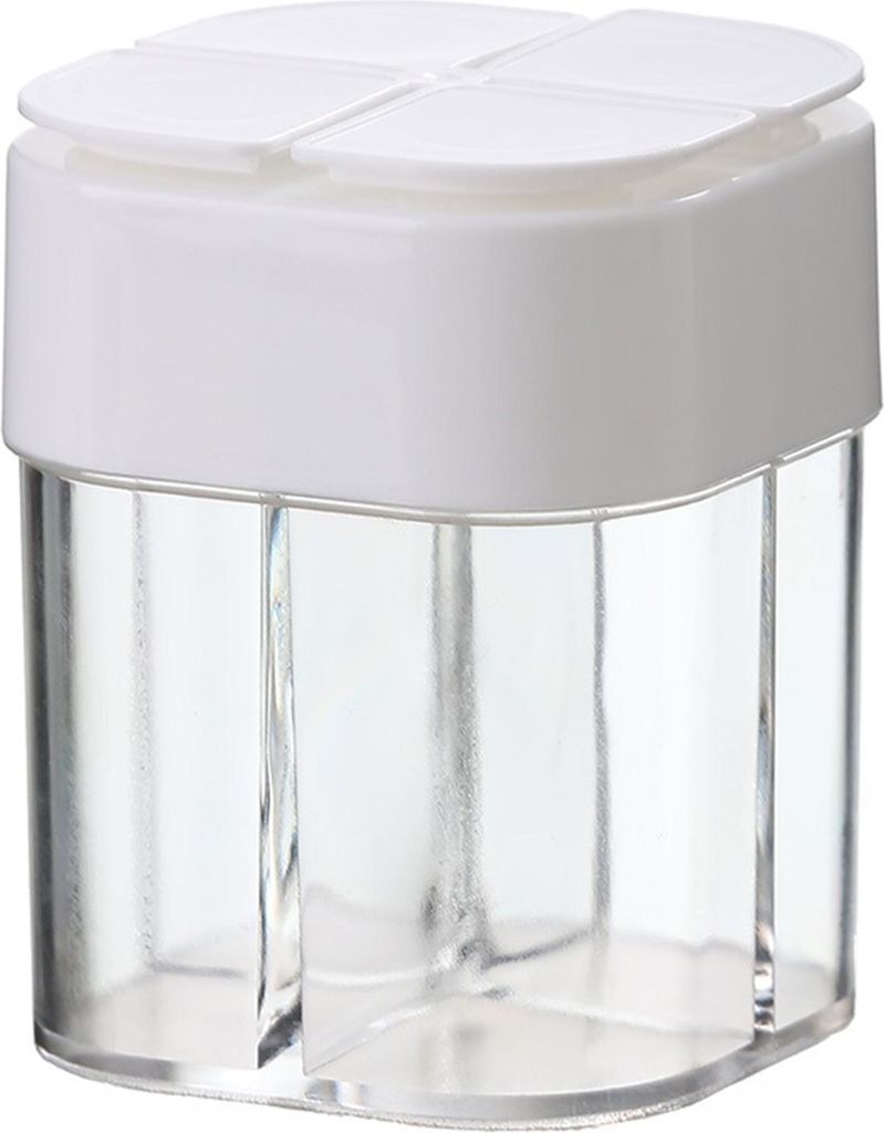 4-in-1-Gewürzflasche für die Küche, Gewürzbehälter, großes Fassungsvermögen, BPA-frei, feuchtigkeitsbeständig, Salz- und Pfefferglas, Vorra...