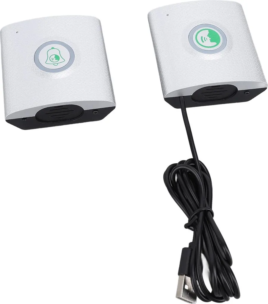 Sonnette Interphone sans Fil Argent Rechargeable USB - Modèle IX-720