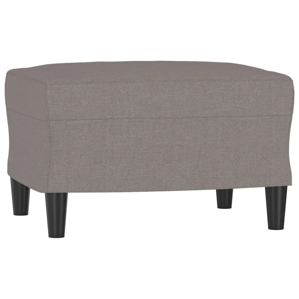SYFAX™ Poggiapiedi Tortora 60x50x41 cm - Pouf in Tessuto per Salotto