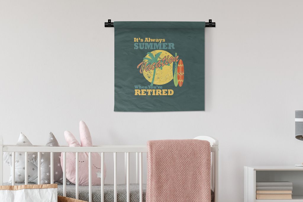 MuchoWow® Wandteppich Wandbehang Vintage - Surfbrett - Produktbild 