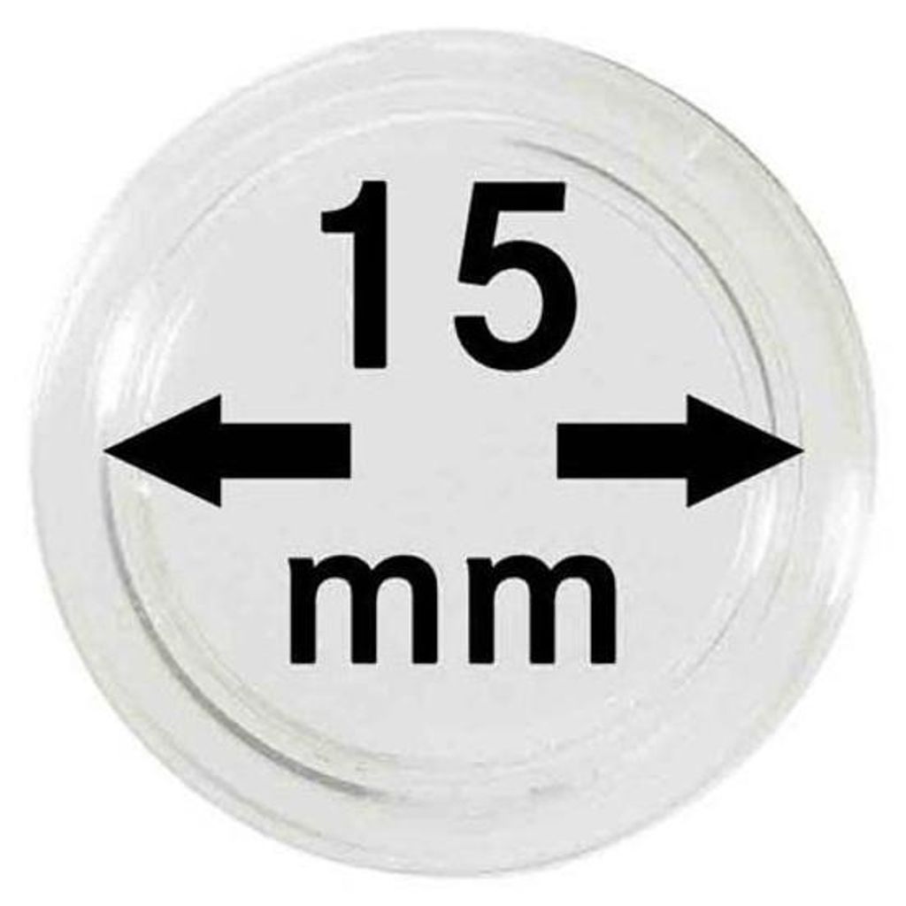 Lindner 2250015P Münzkapseln 15 mm-10er Pack Produktbild 