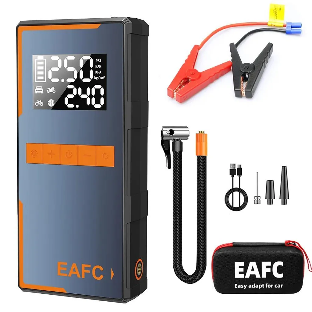Station de démarrage portable avec pompe à air et batterie de secours