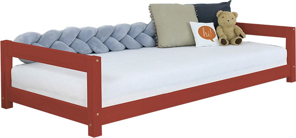 Kinderbett KIDDY 120 x 200 Ziegelrot