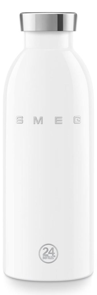 SMEG 24Bottles® Isolierte Edelstahlflasche 500 ml weiß Produktbild 