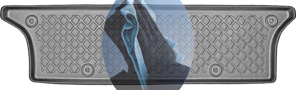 Z521188 TPE-Gummifußmatten kompatibel mit VW Sharan 1 7M Van Kombi 5-türer 1995-2010 7-Sitzer, 3. Sitzreihe