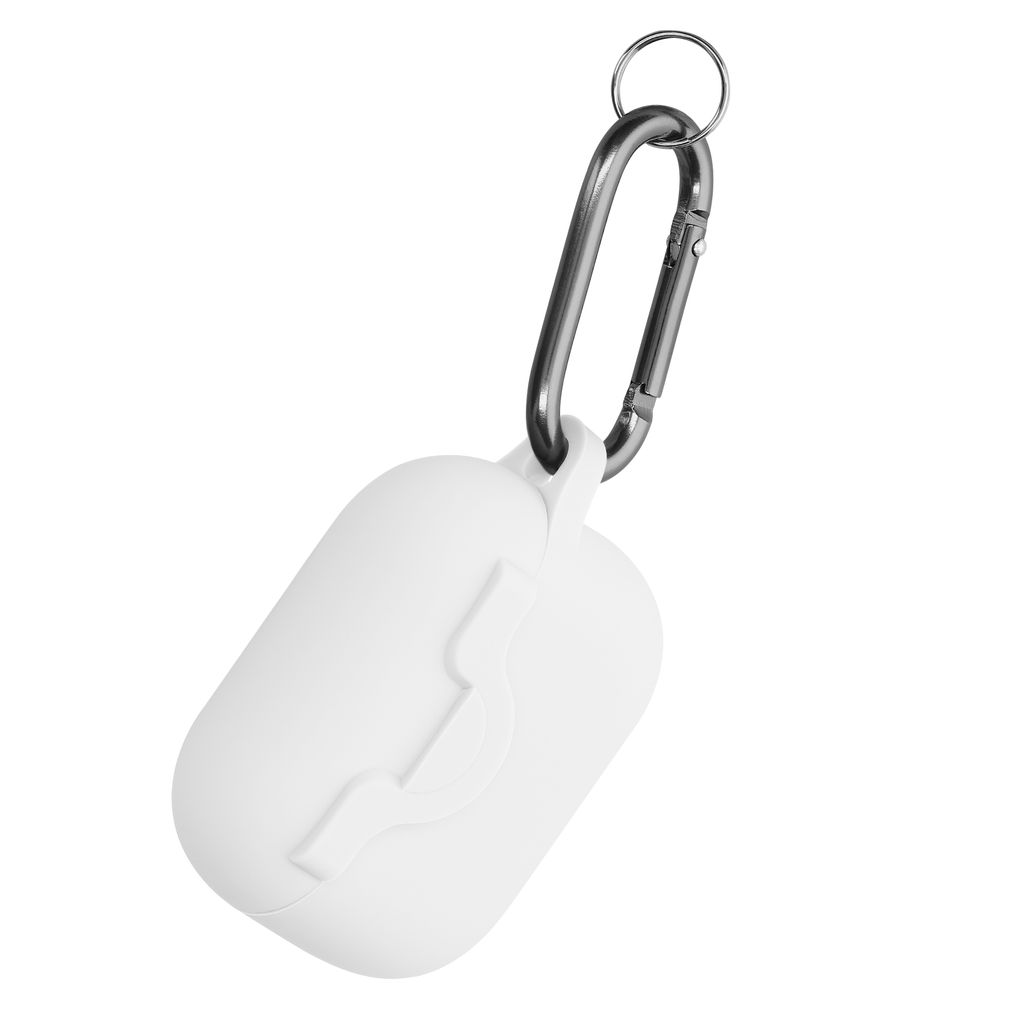 kwmobile Hülle kompatibel mit Apple Airpods Pro 2 / Pro 1 Hülle - Kopfhörer Case - Silikon Cover mit Verschluss - Schutzhülle in Weiß