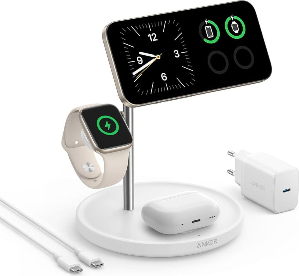 Anker MagGo 3-en-1 station de charge sans fil, support de Image du produit 