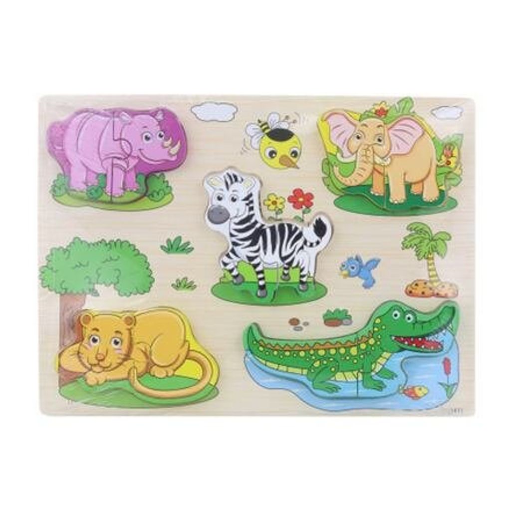 Holzsafari-Puzzle