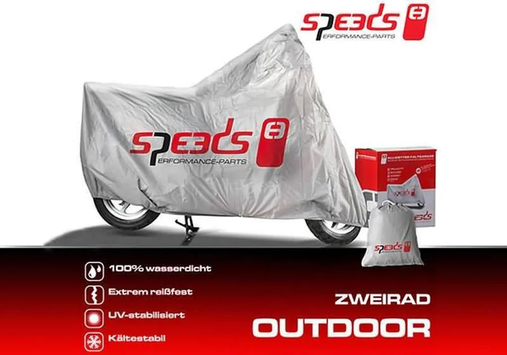Housse de protection pour scooter et moto Speeds S 198x90x117cm grise