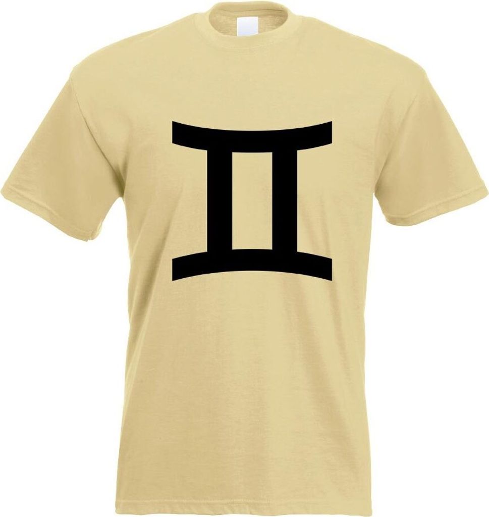 Kiwistar - T-Shirt - Khaki - Zwilling Sernzeichen Motiv Bedruckt Funshirt Design Print - mit Motiv Bedruckt - Funshirt Design - Sport - Freizeit - ...