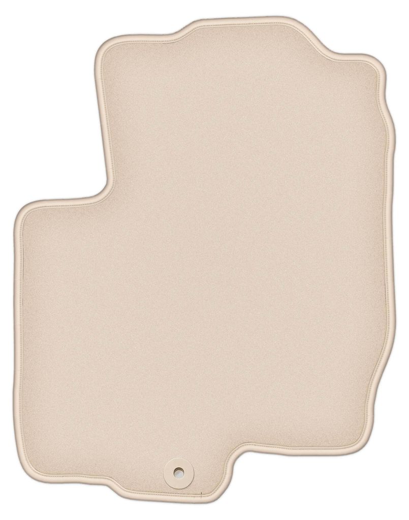 DURBAN Beige Velours-Fahrerfußmatte für Mitsubishi Colt VI Z30 Schrägheck (2004-2008)