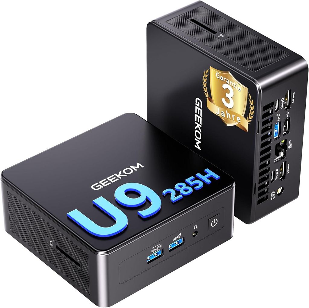 GEEKOM- KITGURU IT15 Mini PC 32GB DDR5 & 1TB SSD,mit Intel Core Ultra 9 285H (15. Gen.), Windows 11 Pro | Intel Arc 140T GPU(99 Tops)