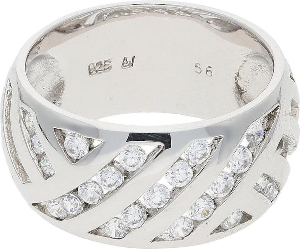 Ring Silber 925 Zirkonia JL30-07-4714 JuwelmaLux Größe 56