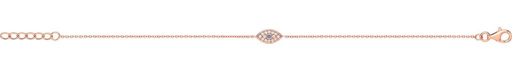 Edles 925 Sterling Silber Damen - Armband mit Zirkonia - 19cm; TRS25729