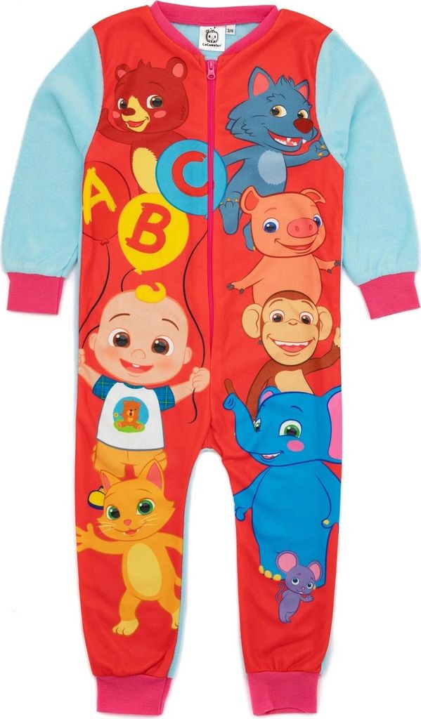 Cocomelon - "ABC" Schlafanzug für Kinder NS7173 (92) (Orange/Blau)